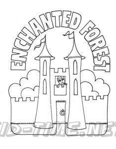 The Enchanted Forest Coloring Book Pages Sheets - The Enchanted Forest
