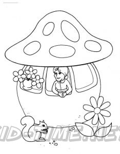 The Enchanted Forest Coloring Book Pages Sheets - The Woman Who Lived in a Hat