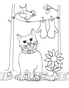The Enchanted Forest Coloring Book Pages Sheets - The Kittens who Lost Their Mittens