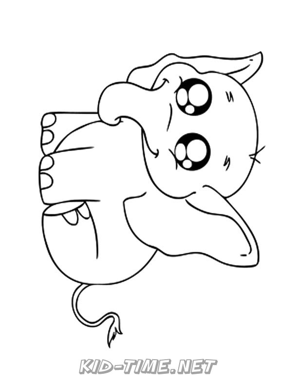 cute-elephant-coloring-pages-001 – Kids Time Fun Places to Visit and