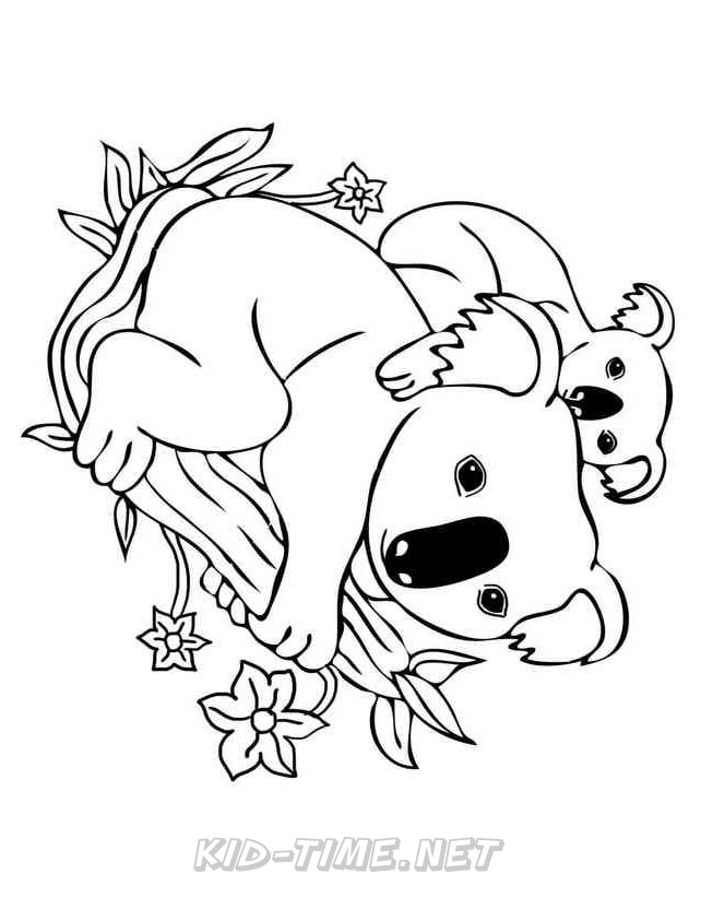 koala-animals-coloring-book-page-sheet-009 – Kids Time Fun Places to