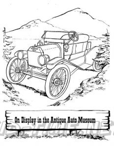 3 Valley Gap Hotel & Ghost Town Coloring Sheet - Auto Museum