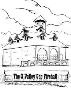 3 Valley Gap Hotel & Ghost Town Coloring Sheet - Firehall