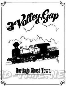 3 Valley Gap Hotel & Ghost Town Coloring Sheet - Train Engine
