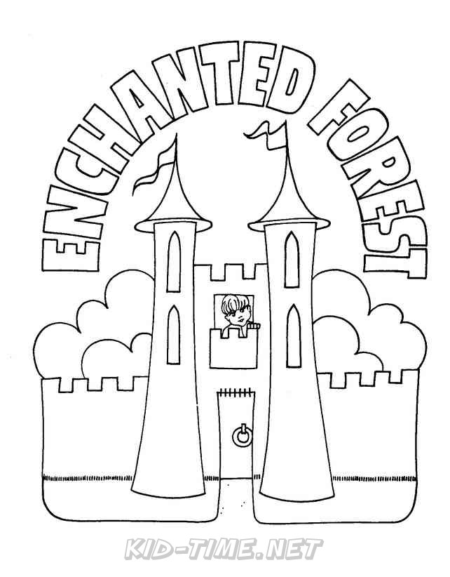 The Enchanted Forest Coloring Book Pages Sheets - The Enchanted Forest