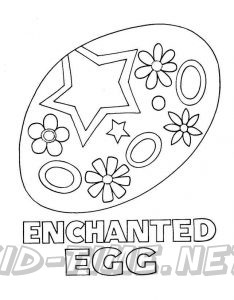 The Enchanted Forest Coloring Book Pages Sheets - Enchanted Egg