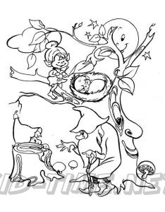 The Enchanted Forest Coloring Book Pages Sheets - Gnomes