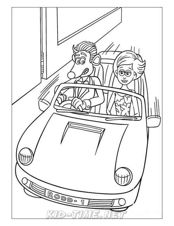 Flushed away animation movies coloring book page sheet 002 Kids Time 
