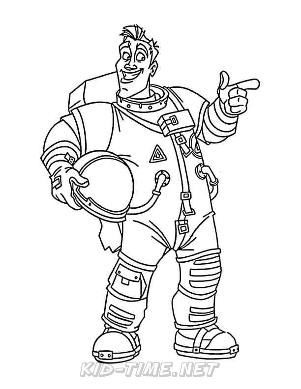 Planet 51 animation movies coloring book page sheet 001 Kids Time Fun 