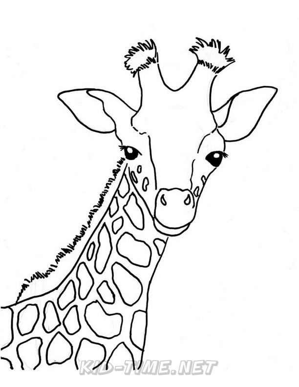 Giraffe Christmas Coloring Pages - boringpop.com