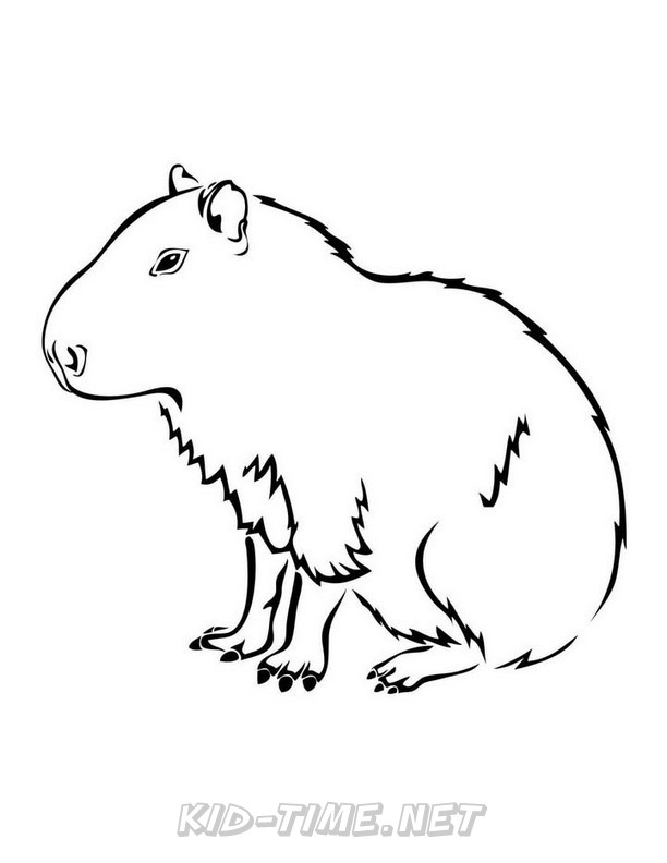 capybara-coloring-pages-012 – Kids Time Fun Places to Visit and Free